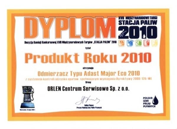 Produkt roku 2010 - Stacja paliw 2010