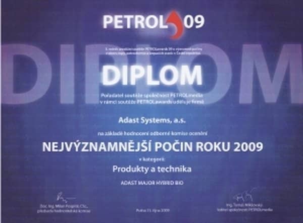 Nejvýznamnější počin roku 2009 - PETROLawards