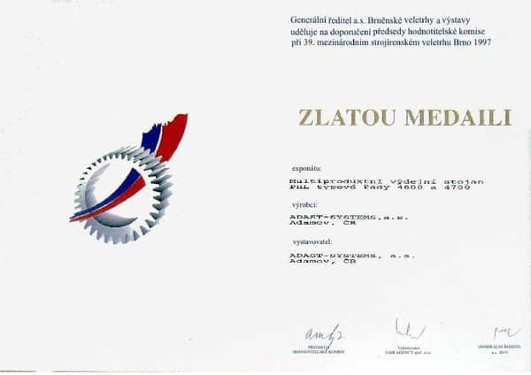 39.mezinárodní strojírenský veletrh 1997